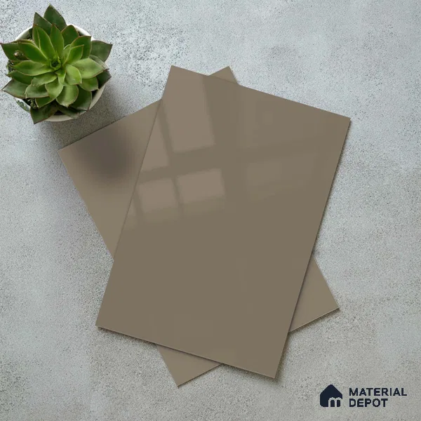 LM 23648 8 ft x 4 ft Solid Plain High Gloss Finish Acrylic Laminate - 1.5 mm | Suitable for Living Room, Kitchen, Office | Matching Edgeband Code EB 12109