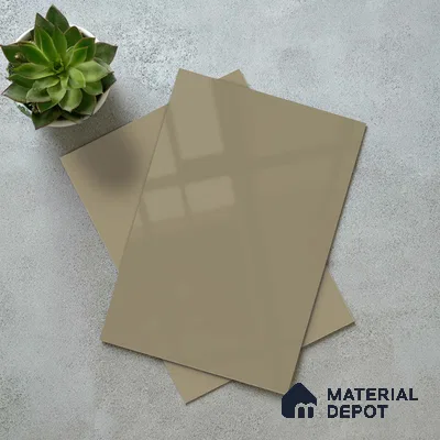 LM 23651 8 ft x 4 ft Solid Plain High Gloss Finish Acrylic Laminate - 1.5 mm | Suitable for Living Room, Kitchen, Office | Matching Edgeband Code EB 1109