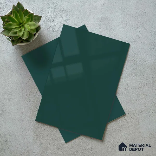LM 23655 8 ft x 4 ft Solid Plain High Gloss Finish Acrylic Laminate - 1.5 mm | Suitable for Living Room, Kitchen, Office | Matching Edgeband Code EB 1115