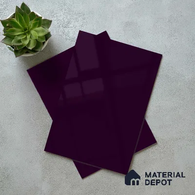 LM 23657 8 ft x 4 ft Solid Plain High Gloss Finish Acrylic Laminate - 1.5 mm | Suitable for Living Room, Kitchen, Office | Matching Edgeband Code EB 1119