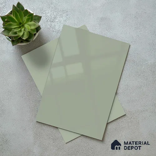 LM 23658 8 ft x 4 ft Solid Plain High Gloss Finish Acrylic Laminate - 1.5 mm | Suitable for Living Room, Kitchen, Office | Matching Edgeband Code EB 1120