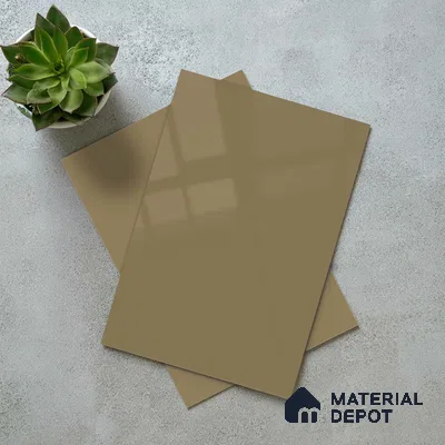 LM 23662 8 ft x 4 ft Solid Plain High Gloss Finish Acrylic Laminate - 1.5 mm | Suitable for Living Room, Kitchen, Office | Matching Edgeband Code EB 1127