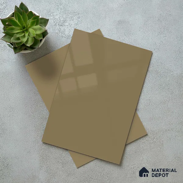 LM 23662 8 ft x 4 ft Solid Plain High Gloss Finish Acrylic Laminate - 1.5 mm | Suitable for Living Room, Kitchen, Office | Matching Edgeband Code EB 1127