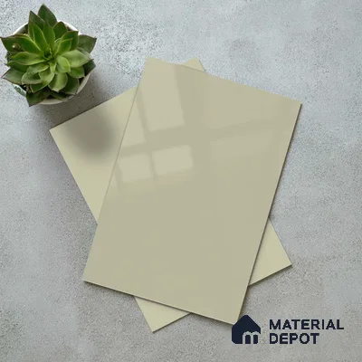 LM 23663 8 ft x 4 ft Solid Plain High Gloss Finish Acrylic Laminate - 1.5 mm | Suitable for Living Room, Kitchen, Office | Matching Edgeband Code EB 1128
