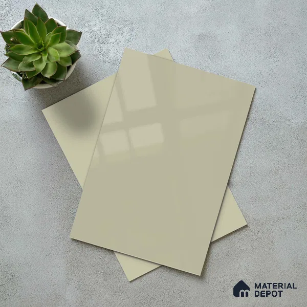 LM 23663 8 ft x 4 ft Solid Plain High Gloss Finish Acrylic Laminate - 1.5 mm | Suitable for Living Room, Kitchen, Office | Matching Edgeband Code EB 1128