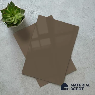 LM 23665 8 ft x 4 ft Solid Plain High Gloss Finish Acrylic Laminate - 1.5 mm | Suitable for Living Room, Kitchen, Office | Matching Edgeband Code EB 1130