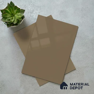 LM 23666 8 ft x 4 ft Solid Plain High Gloss Finish Acrylic Laminate - 1.5 mm | Suitable for Living Room, Kitchen, Office | Matching Edgeband Code EB 1131