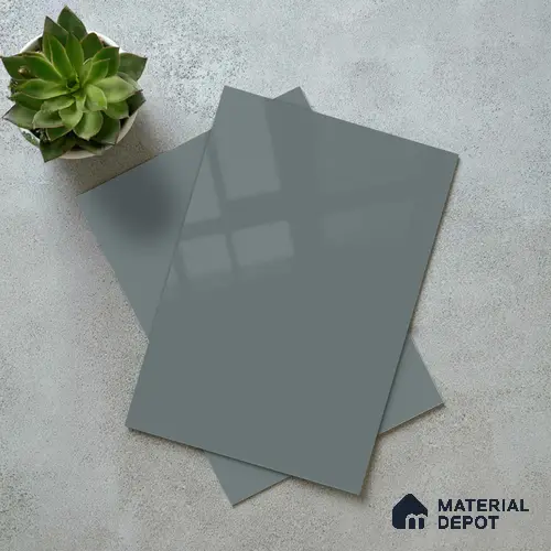 LM 23667 8 ft x 4 ft Solid Plain High Gloss Finish Acrylic Laminate - 1.5 mm | Suitable for Living Room, Kitchen, Office | Matching Edgeband Code EB 1133
