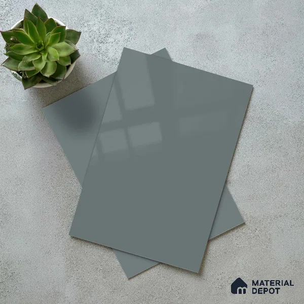 LM 23667 8 ft x 4 ft Solid Plain High Gloss Finish Acrylic Laminate - 1.5 mm | Suitable for Living Room, Kitchen, Office | Matching Edgeband Code EB 1133