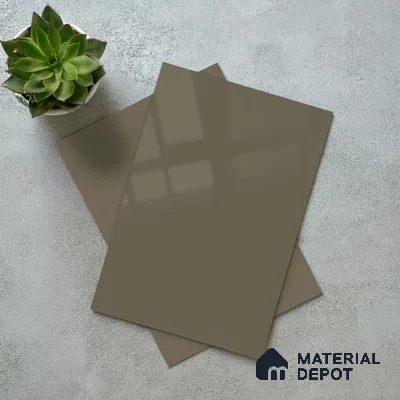 LM 23673 8 ft x 4 ft Solid Plain High Gloss Finish Acrylic Laminate - 1.5 mm | Suitable for Living Room, Kitchen, Office | Matching Edgeband Code EB 1409