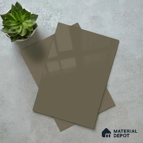 LM 23673 8 ft x 4 ft Solid Plain High Gloss Finish Acrylic Laminate - 1.5 mm | Suitable for Living Room, Kitchen, Office | Matching Edgeband Code EB 1409