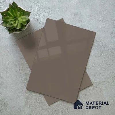 LM 23674 8 ft x 4 ft Solid Plain High Gloss Finish Acrylic Laminate - 1.5 mm | Suitable for Living Room, Kitchen, Office | Matching Edgeband Code EB 1411