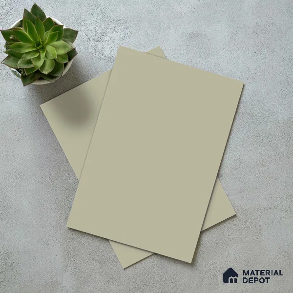 LM 23679 8 ft x 4 ft Solid Plain Matte Finish Acrylic Laminate - 1.5 mm | Suitable for Living Room, Kitchen, Office | Matching Edgeband Code EB 1102