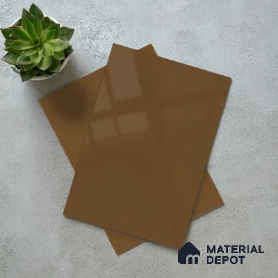 LM 23690 8 ft x 4 ft Solid Plain High Gloss Finish Acrylic Laminate - 1.5 mm | Suitable for Living Room, Kitchen, Office | Matching Edgeband Code EB 18106