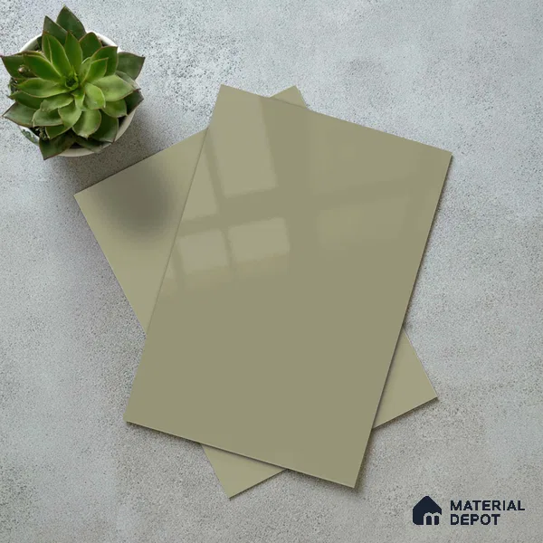 LM 23692 8 ft x 4 ft Solid Plain High Gloss Finish Acrylic Laminate - 1.5 mm | Suitable for Living Room, Kitchen, Office | Matching Edgeband Code EB 18109