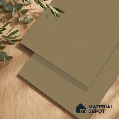 Caramel Brown Fluted Solid Color LM 24374 8 ft x 4 ft Texture Finish Decorative Laminate - 1 mm | Suitable for TV Unit,Wardrobe, Kitchen Cabinets