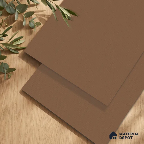 Brown Fabric Look LM 24399 8 ft x 4 ft Texture Finish Decorative Laminate - 1 mm | Suitable for TV Unit, Wardrobe, Kitchen Cabinets