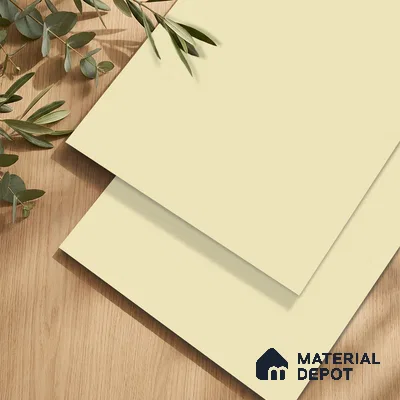White Fabric Look LM 24401  8 ft x 4 ft Texture Finish Decorative Laminate - 1 mm | Suitable for TV Unit, Wardrobe, Kitchen Cabinets