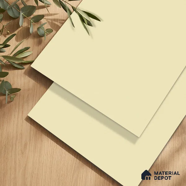 White Fabric Look LM 24401 8 ft x 4 ft Texture Finish Decorative Laminate - 1 mm | Suitable for TV Unit, Wardrobe, Kitchen Cabinets