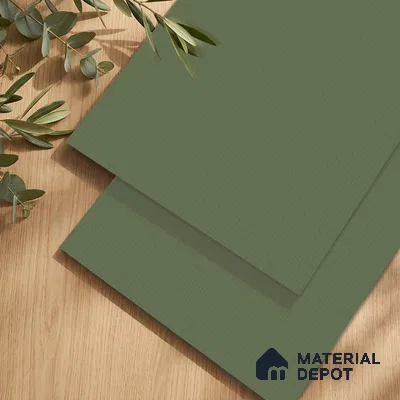 Green Fabric Look LM 24406  8 ft x 4 ft Texture Finish Decorative Laminate - 1 mm | Suitable for TV Unit, Wardrobe, Kitchen Cabinets