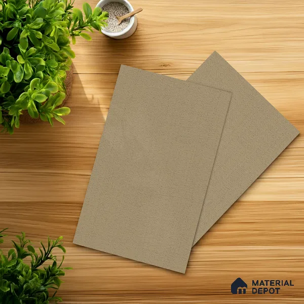 Brown Fabric look Ferrero 1E239 RF Warm Greige 8 ft x 4 ft Real Fabric Finish Decorative Laminate - 1 mm | Matching Rehau Edgeband Code - (75705)