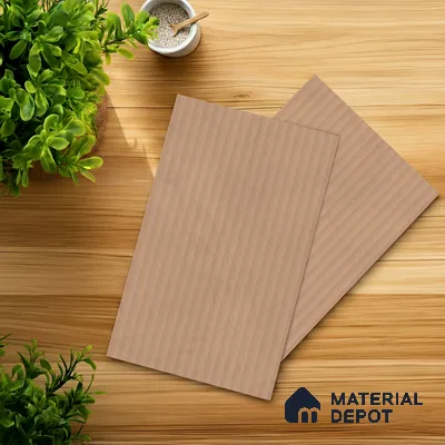 Blush Pink Fluted Solid Color 1E234 PF Blush 8 ft x 4 ft Texture Finish Decorative Laminate - 1 mm | Suitable for TV Unit,Wardrobe, Kitchen Cabinets