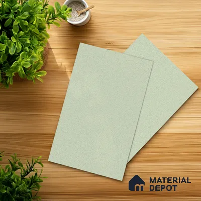 Blue Solid Colors look Ferrero 1E172 PU Frosted Mint 8 ft x 4 ft PU Finish Decorative Laminate - 1 mm | Suitable for Living Room, Kitchen, Office | Matching Prism Edgeband Code - (10187)