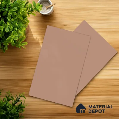 Pink Solid Colors look Ferrero 1E235 SMT Muted Rose Pink 8 ft x 4 ft Satin Matt Finish Decorative Laminate - 1 mm | Suitable for Living Room, Kitchen, Office | Matching Prism Edgeband Code - (10152)