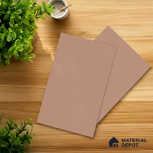 Pink Solid Colors look Ferrero 1E235 SMT Muted Rose Pink 8 ft x 4 ft Satin Matt Finish Decorative Laminate - 1 mm | Suitable for Living Room, Kitchen, Office | Matching Prism Edgeband Code - (10152)