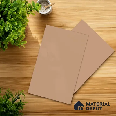 Orange Solid Colors look Ferrero 1E234 SMT Warm Coral Pink 8 ft x 4 ft Satin Matt Finish Decorative Laminate - 1 mm | Suitable for Living Room, Kitchen, Office | Matching Prism Edgeband Code - (10143)