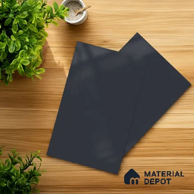 Midnight Blue Solid Colors Look WU 948 8 ft x 4 ft PU Finish Decorative Laminate - 1 mm | Suitable for Living Room, Kitchen, Office