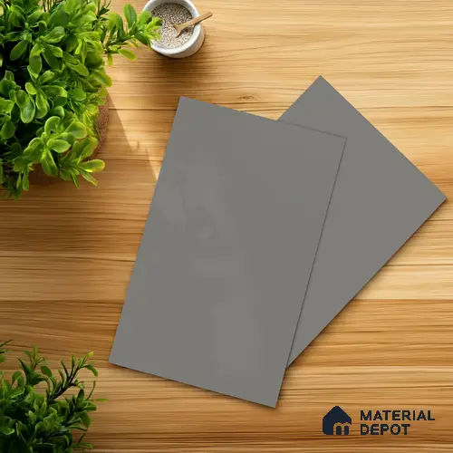Light Grey Solid Colors Look LM 23708 C 8 ft x 4 ft Super Matte Finish Decorative Laminate - 1 mm | Suitable for Living Room, Kitchen, Office