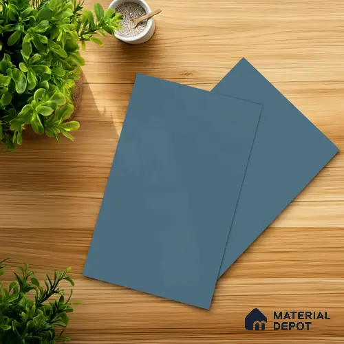 Morning Blue Solid Colors Look SMT 913 8 ft x 4 ft Super Matte Finish Decorative Laminate - 1 mm | Suitable for Living Room, Kitchen, Office