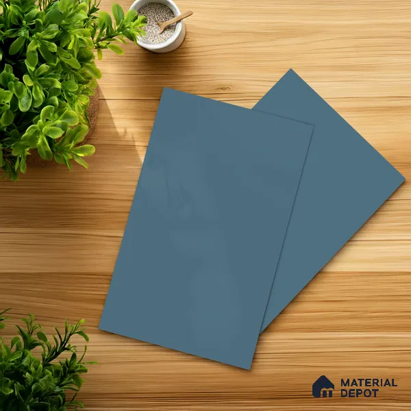 Morning Blue Solid Colors Look SMT 913 8 ft x 4 ft Super Matte Finish Decorative Laminate - 1 mm | Suitable for Living Room, Kitchen, Office