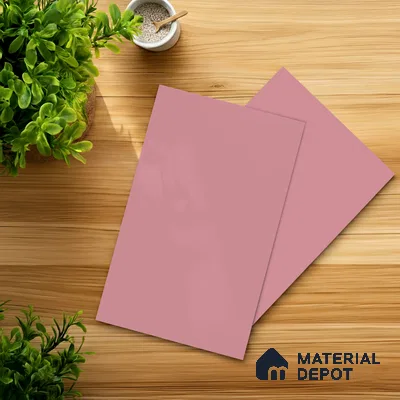 Rosewood Pink Solid Colors Look SMT 909 8 ft x 4 ft Super Matte Finish Decorative Laminate - 1 mm | Suitable for Living Room, Kitchen, Office