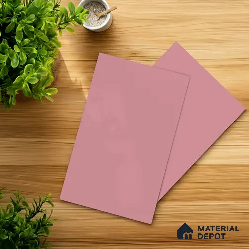 Rosewood Pink Solid Colors Look SMT 909 8 ft x 4 ft Super Matte Finish Decorative Laminate - 1 mm | Suitable for Living Room, Kitchen, Office
