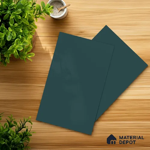 Turkish Blue Solid Colors Look LM 23708 S 8 ft x 4 ft Super Matte Finish Decorative Laminate - 1 mm | Suitable for Living Room, Kitchen, Office