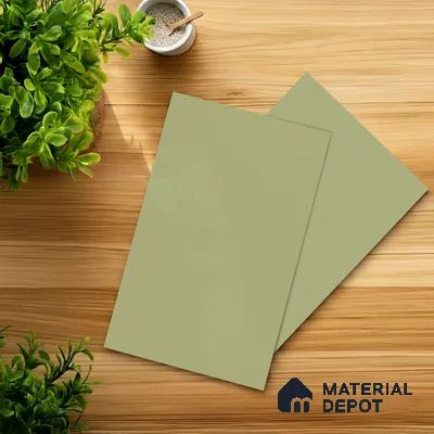 Pistachio Green Solid Colors Look SMT 929 8 ft x 4 ft Super Matte Finish Decorative Laminate - 1 mm | Suitable for Living Room, Kitchen, Office