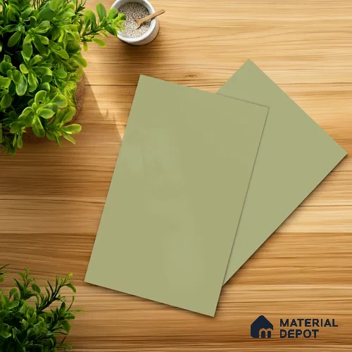 Pistachio Green Solid Colors Look SMT 929 8 ft x 4 ft Super Matte Finish Decorative Laminate - 1 mm | Suitable for Living Room, Kitchen, Office