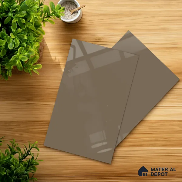 Dusty Petal Solid Colors Look HG 512 8 ft x 4 ft High Gloss Finish Decorative Laminate - 1 mm | Suitable for Living Room, Kitchen, Office