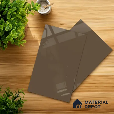 Vanilla Glaze Solid Colors Look HG 511 8 ft x 4 ft High Gloss Finish Decorative Laminate - 1 mm | Suitable for Living Room, Kitchen, Office