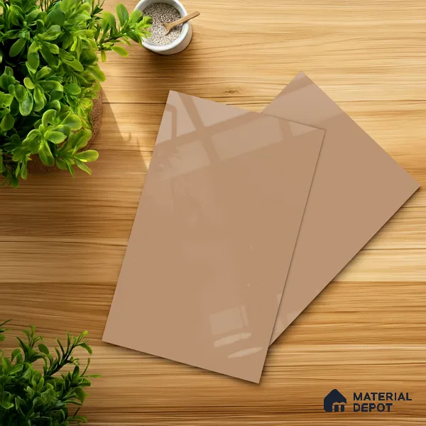 Rose Whisper Solid Colors Look HG 927 8 ft x 4 ft High Gloss Finish Decorative Laminate - 1 mm | Suitable for Living Room, Kitchen, Office