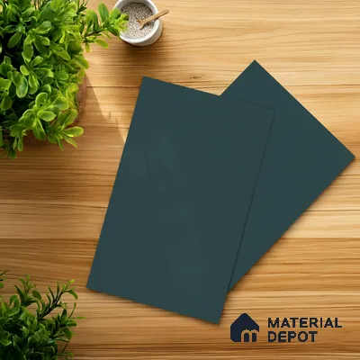 Sapphire Blue Solid Colors Look SF 914 8 ft x 4 ft Suede Finish Decorative Laminate - 1 mm | Suitable for Living Room, Kitchen, Office
