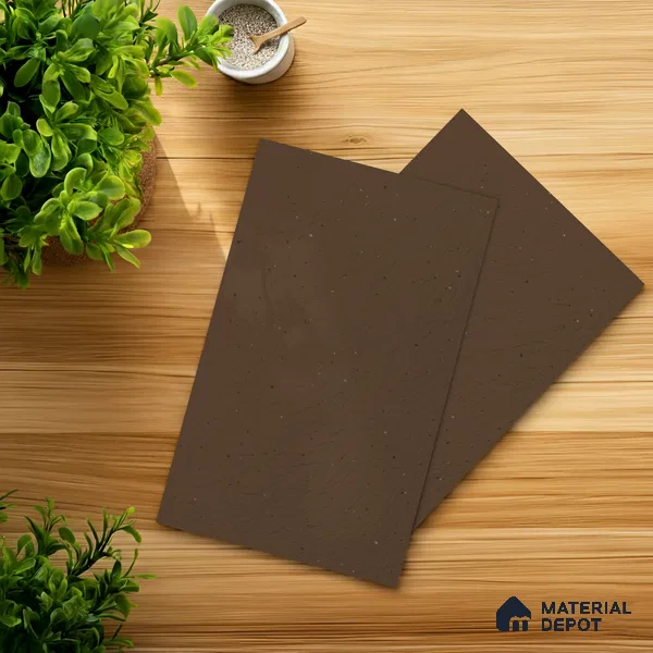 Brown Textured Solid Look LM 10858 8 ft x 4 ft Texture Finish Decorative Laminate - 1 mm | Suitable for TV Unit, Wardrobe, Kitchen Cabinets