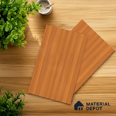 Wooden Look LM 10869 Titter Walnut 8 ft x 4 ft Texture Finish Decorative Laminate - 1 mm | Suitable for TV Unit, Wardrobe, Kitchen Cabinets