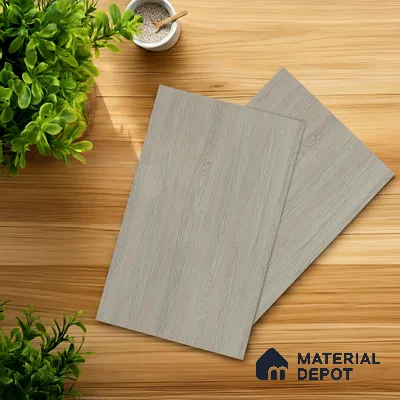 Wooden Look LM 10874 Smoked Binca Pecan 8 ft x 4 ft Texture Finish Decorative Laminate - 1 mm | Suitable for TV Unit, Wardrobe, Kitchen Cabinets