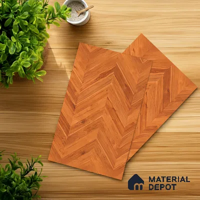 Wooden Look LM 10882 3D Square 8 ft x 4 ft Texture Finish Decorative Laminate - 1 mm | Suitable for TV Unit, Wardrobe, Kitchen Cabinets