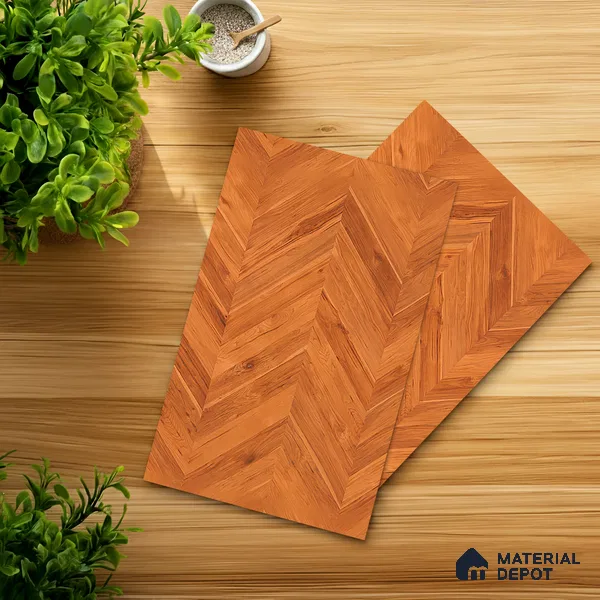 Wooden Look LM 10882 3D Square 8 ft x 4 ft Texture Finish Decorative Laminate - 1 mm | Suitable for TV Unit, Wardrobe, Kitchen Cabinets