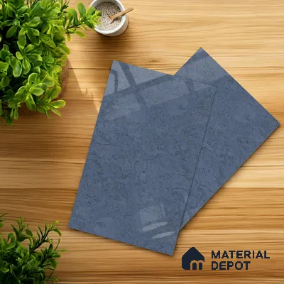 Grey Marble Look LM 10889 8 ft x 4 ft Glossy Finish Decorative Laminate - 1 mm | Suitable for TV Unit, Wardrobe, Kitchen Cabinets