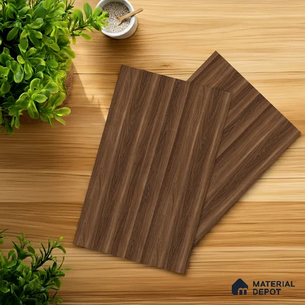 Wooden Look LM 10936 Classic Walnut 8 ft x 4 ft Texture Finish Decorative Laminate - 1 mm | Suitable for TV Unit, Wardrobe, Kitchen Cabinets